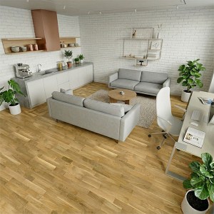 PARQUET PREFINITI - Rovere Naturale Verniciato Opaco - 3 Strip - Naturale -6